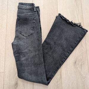 Garage High-Rise Black Washed Flare Jeans